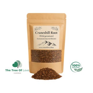 Wild Geranium Root, ( Cranesbill Root ) | Geranium Macrorrhizum | Dried Herbs | Herbal Tea | Herbal Products | Bulk Herb | Herbal Remedy