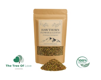 Hawthorn Flower and Leaves/   1 lb 2 lbs 3 lbs 4 lbs   Hawthorn Leaf and Flower / Hawthorn Flowers / Hag Thorn / Haw Thorn | Herbal Infusion