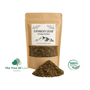 Ginkgo Biloba Leaf | Ginkgo Leaf Tea | Ginkgo Leaves | Cut |  Powder | Tea | Dried Herbs | Herbal Tea | Herbal Products | Bulk Herb