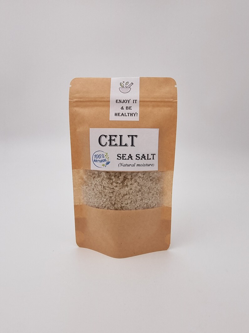 Celt Salt Celt Sea Salt French Grey Sea Salt from the Celtic Sea, Brittany France 80 Vital Minerals Light Grey Natural Moisture CrystalsNat.Moisture