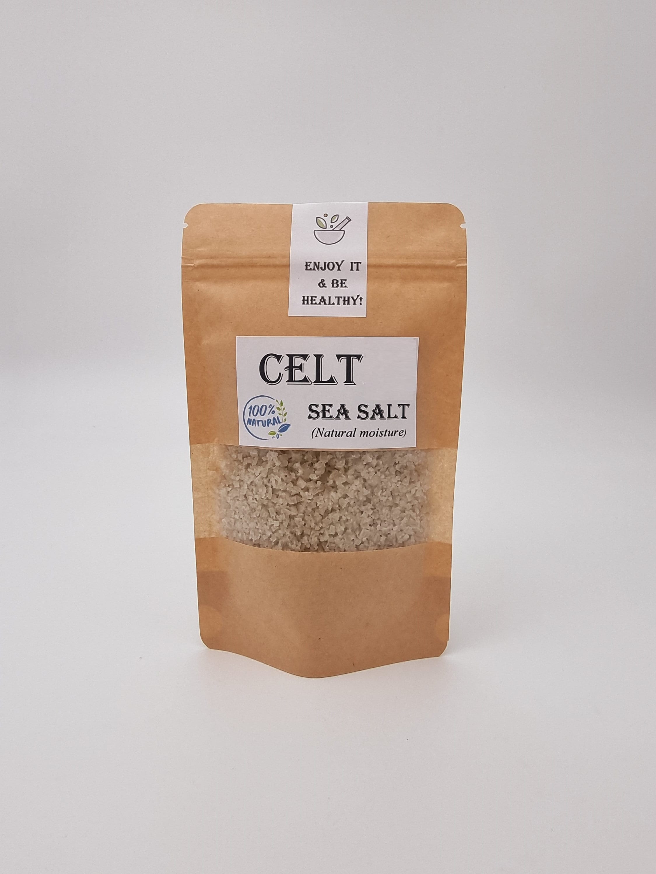 CELTIC SEA SALT LIGHT GREY SALT POUCH / 8 OZ