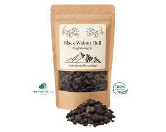 Romp van zwarte walnoot, poeder of delen | Juglans nigra | Gedroogde kruiden | Thee | Kruidenproducten | Kruideninfusie van The Tree Of Love Gardens