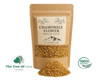 Chamomile Flower Tea | Natural | Dried Herbs | Bulk Herb | Herbal Infusion by The Tree Of Love Gardens