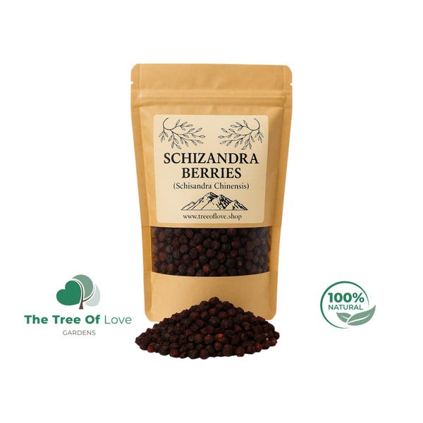 Schisandra Berries | Schisandra Chinensis | Schizandra  | Herb Infusion | Bulk Herbs | Herbal Tea by The Tree Of Love Gardens