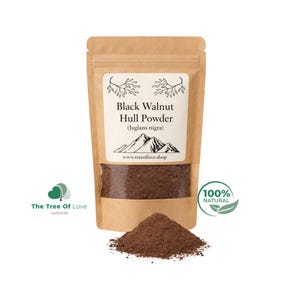 Black Walnut Hull Powder or Cuts | Juglans nigra | Dried Herbs | Tea | Herbal Products | Herbal Infusion by The Tree Of Love Gardens