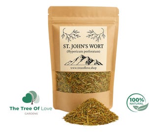 St. John's Wort Flower | St. John's Wort Herb | Hypericum perforatum | Natural |  Dried Herbs | Herbal Infusion