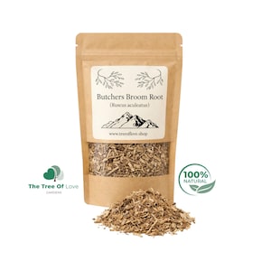 Raíz de rusco / Ruscus aculeatus / Hierbas secas / Té de hierbas / Productos herbales / Hierbas a granel / Infusión de hierbas