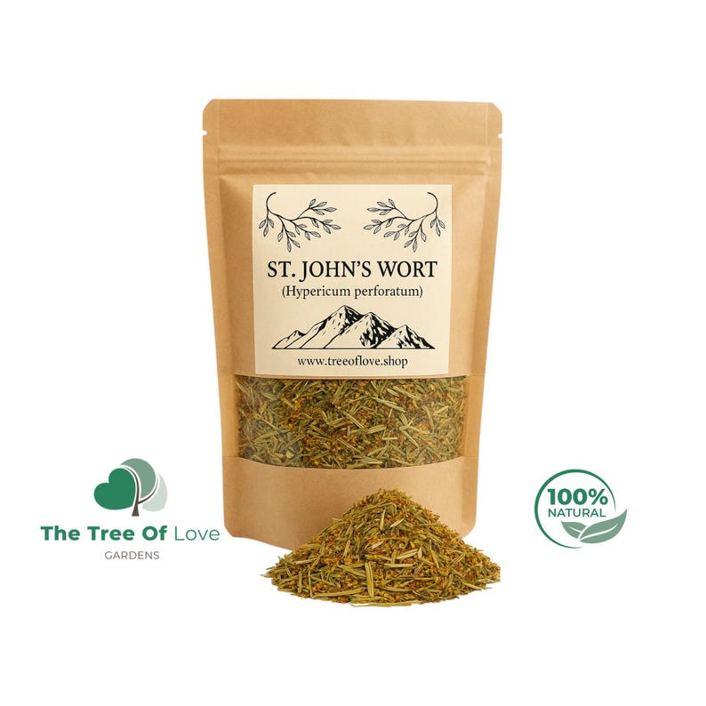 St. John's Wort | Tea | Herb | Hypericum perforatum | Dried Herbs | Herbal Infusion by The Tree Of Love Gardens image 1
