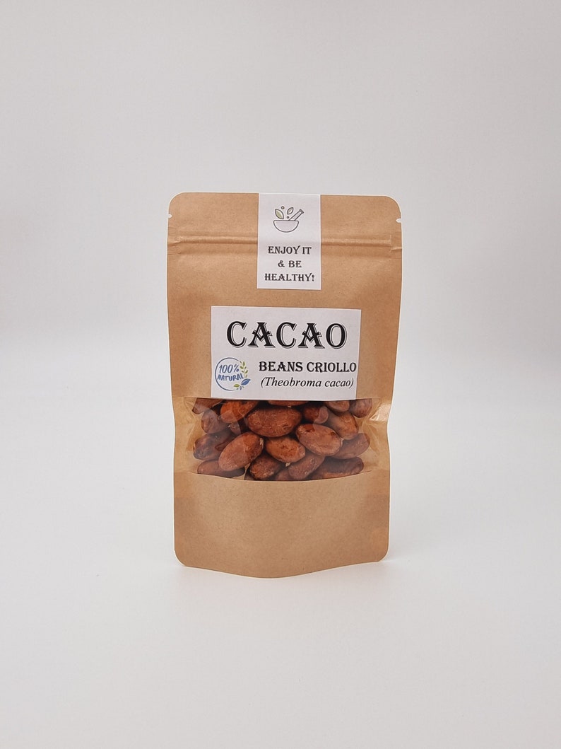 Cacao Beans Whole Criollo Organic Theobroma Cacao Cocoa Beans Premium Quality image 1