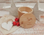 Bamboo Organic Cotton Reusable Makeup Remover Pads Storage Bamboo Box Laundry - Wash Bag - Face Pads Rounds -Cloths -Eco -Zero Waste