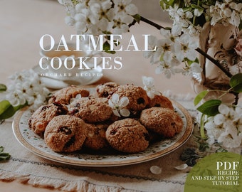 Oatmeal cookies PDF Recipe | Cookie recipe PDF | Cooking tutorial | How to bake | Orchard Recipes