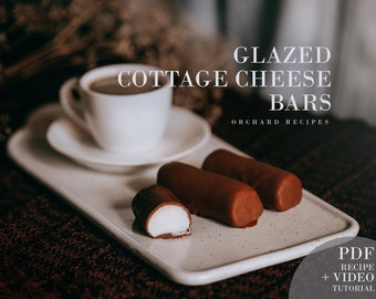 Glazed Cottage Cheese Bars PDF and Video Recipe | Chocolate bars recipe PDF | Cooking tutorial | How to cook | Orchard Recipes