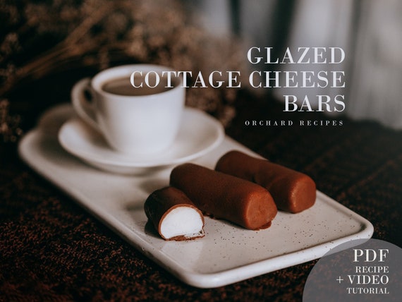 Glazed Cottage Cheese Bars Recipe: PDF & Video Tutorial