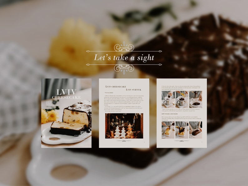 Lviv Cheesecake PDF Recipe Cheesecake Recipe PDF Cooking Etsy