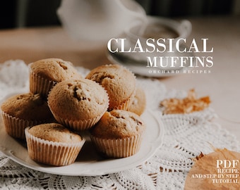 Muffins PDF Recipe | Dessert recipe PDF | Cooking tutorial | How to bake | Orchard recipes