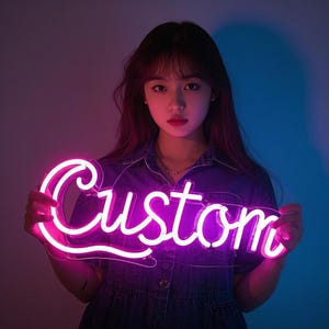 Personalized Neon Sign, Custom Neon Sign Wall Art, Birthday Neon Sign, Wedding Neon Sign, Neon Sign Bedroom Decor, Outdoor Neon Sign