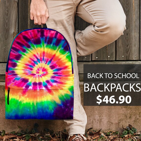 Back To School Tribal Backpack Tie Dye Backpack 3 Festival Backpack Bohemian Backpack Hippie Backpack