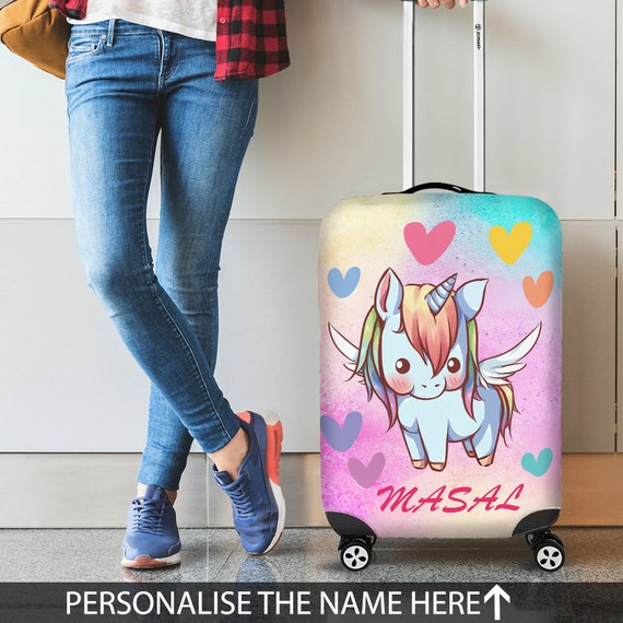 unicorn suitcase cover