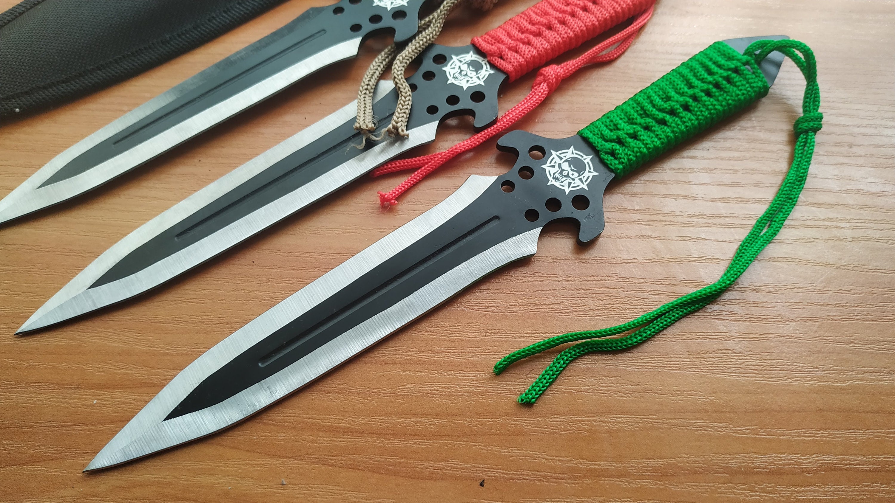 Throwing Knife Set of 3 Pieces Ninja Knife Boot Knife Dad Etsy