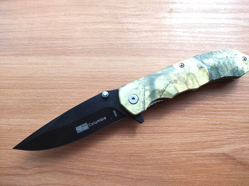 Folding Pocket Knife Spring Assisted Stiletto Knife Men Gift Tactical Survival Knife EDC Knife