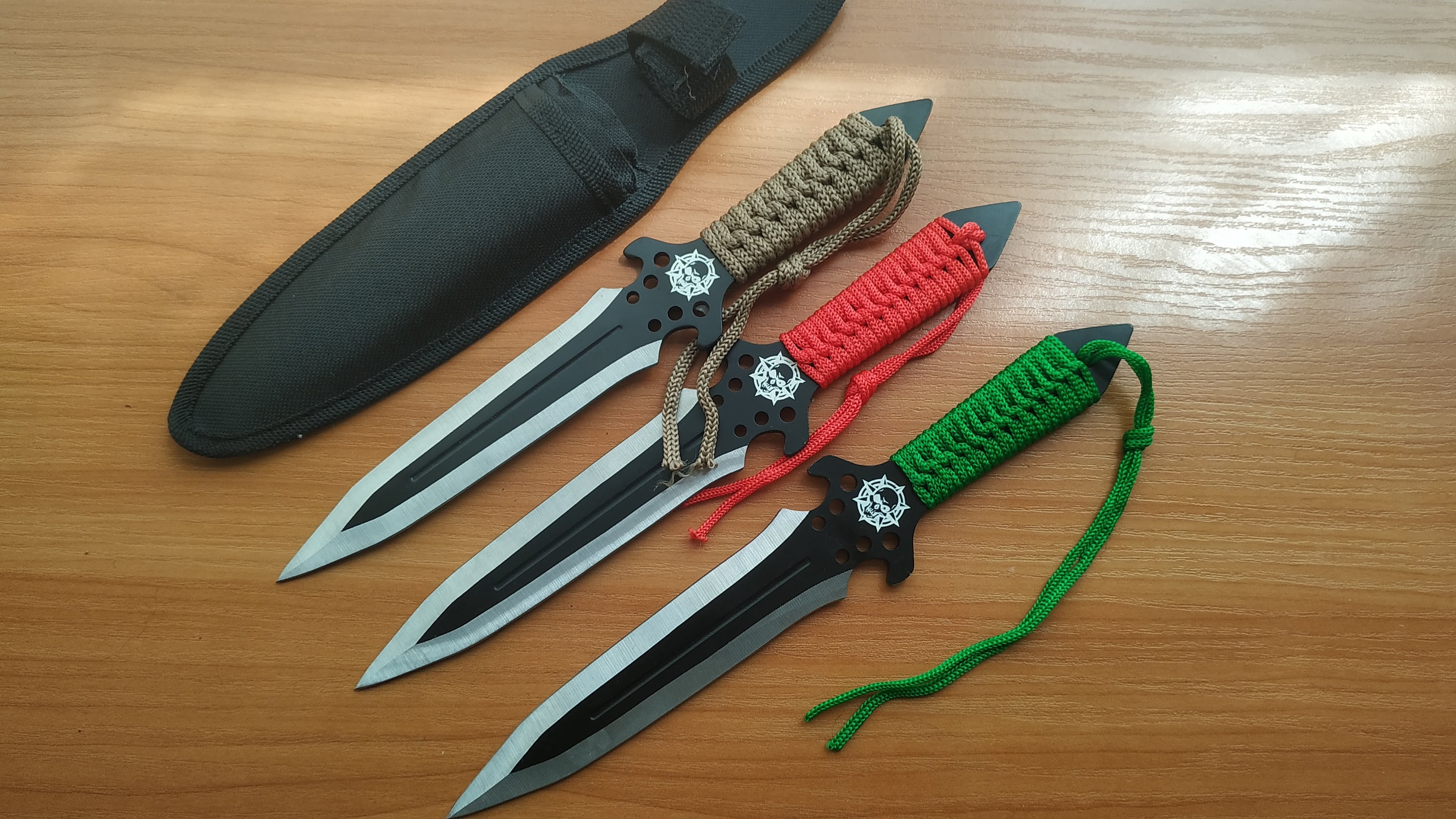 Throwing Knife Set of 3 Pieces Ninja Knife Boot Knife Dad Etsy