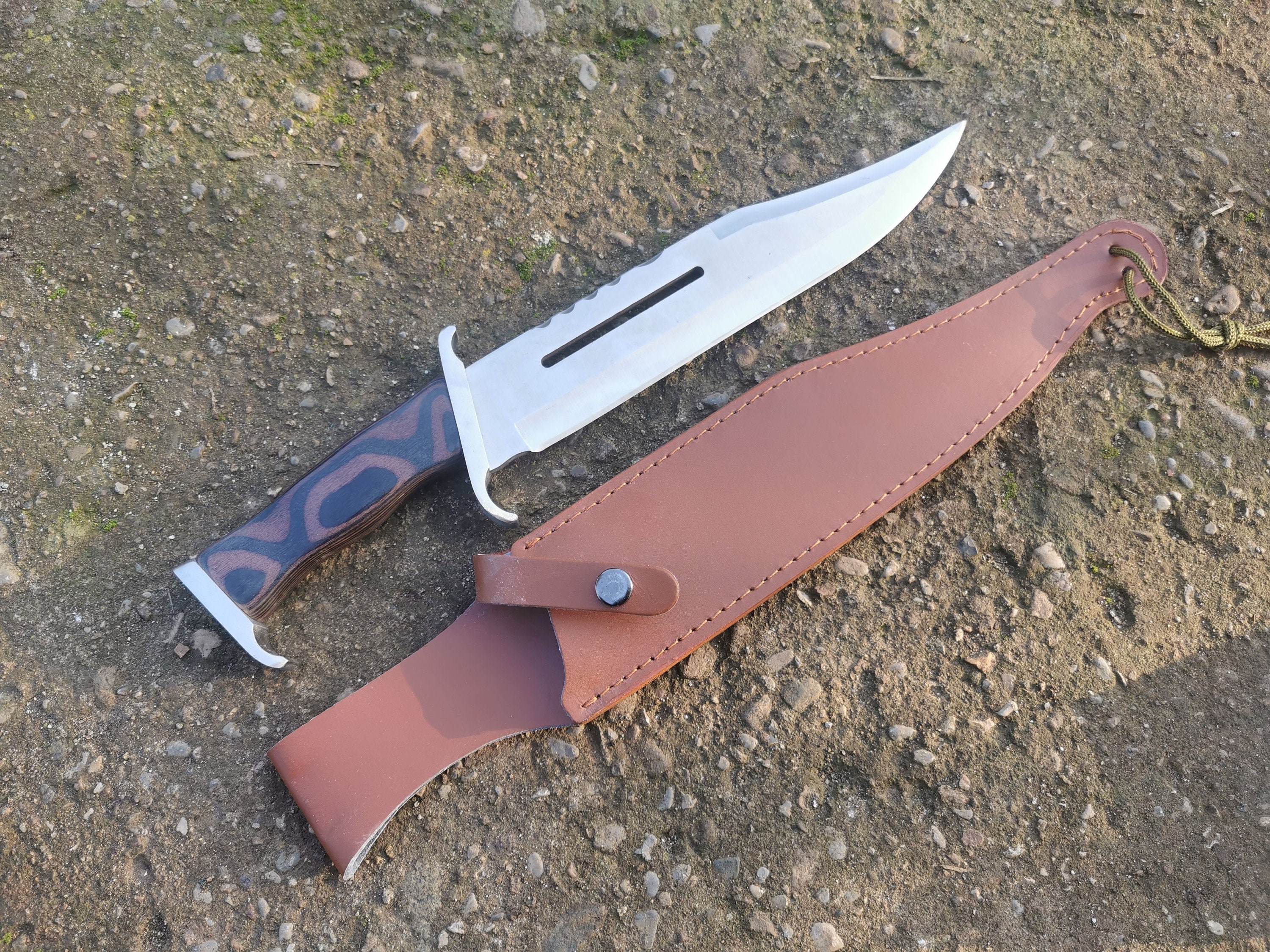 Rambo 3 Fixed Hunting Knife EDC Knife Survival Knife Etsy
