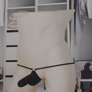 Sheer Bulge Pouch. See-though Bikini Pouch Mens Thong