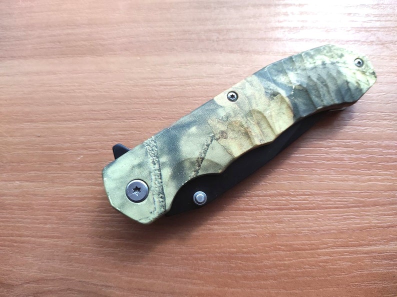 Folding Pocket Knife Spring Assisted Stiletto Knife Men Gift Tactical Survival Knife EDC Knife