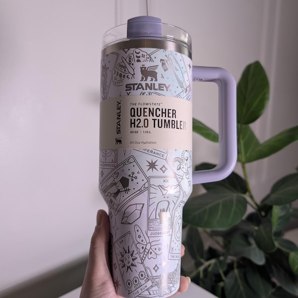 Tarot Engraved 40oz Insulated Tumbler