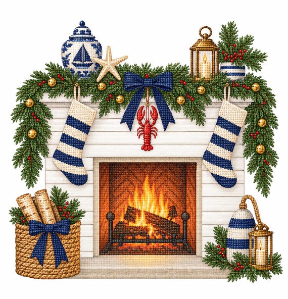 Nautical Christmas Hearth