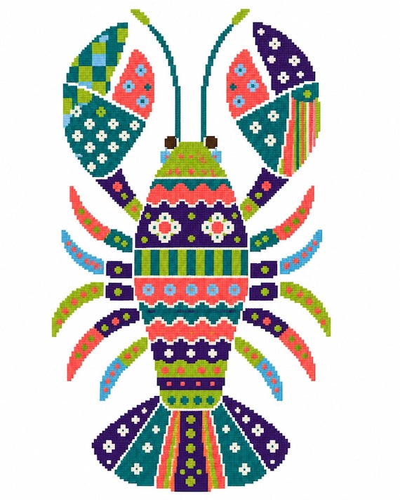 Tropical Tile Lobster