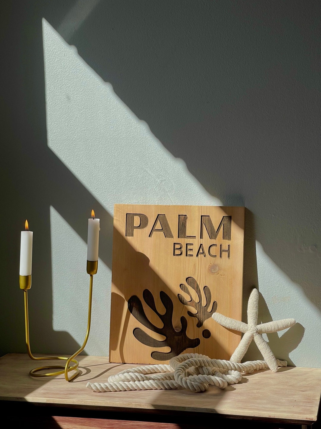 Palm Beach Rustic Decor Beach Wood Decor Reclaimed Wood Art Etsy