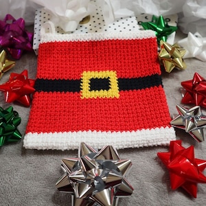 Extra Thick Crochet Santa Potholder Pattern, Crochet Potholder Pattern, Crochet Trivet Pattern, Crochet Ovenmitt Pattern, Holiday Decor