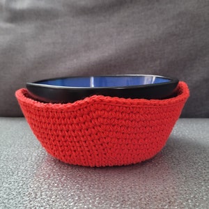 Crochet Bowl Cozy Pattern, Microwaveable Bowl Cozy Pattern, Crochet Bowl Holder Pattern, Crochet Bowl Hot Pad Pattern