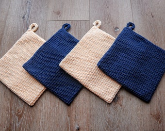 Crochet Potholder Pattern: Extra Thick Cotton Trivet (Digital Pattern)