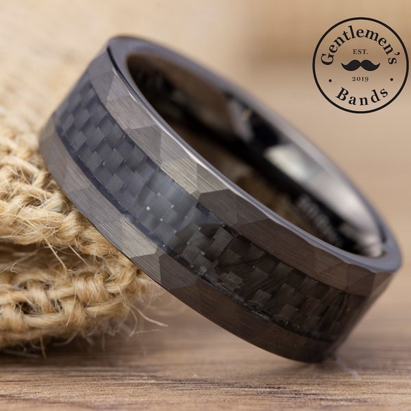 Carbon Fiber Ring Etsy