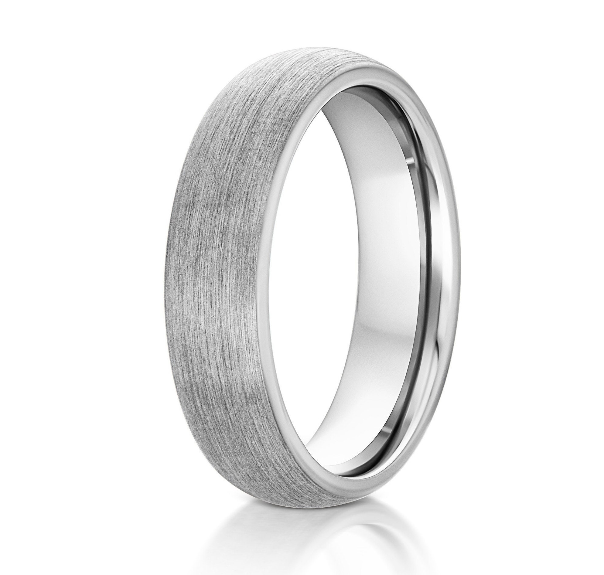 Mens Silver Brushed Wedding Band, Mens Silver Wedding Ring, Mens Mens Silver Brushed Wedding Band, Mens Silver Wedding Ring, Mens