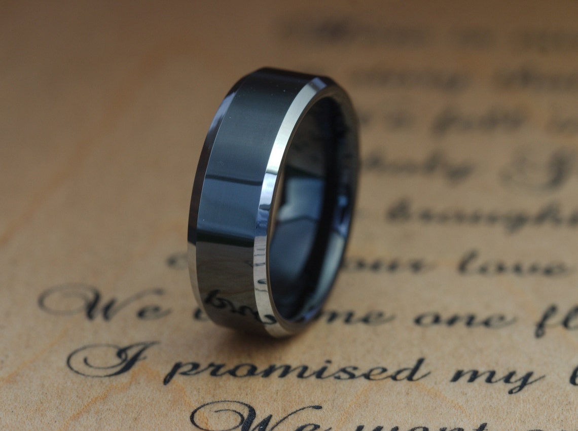 U7 Black Ring For Men Women Hip Pop Stainless Steel Spinner Rings Fashion Jewelry Gift Thumb Ring Size 15 U7 Black Ring For Men Women Hip Pop Stainless Steel Spinner Rings Fashion Jewelry Gift Thumb Ring Size 15