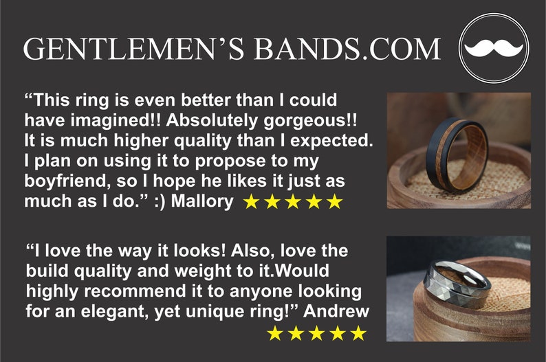 Titanium band with natural rose wood inlay for mens wedding band, guys promise ring, engagement ring, or mens anniversary gift on Etsy