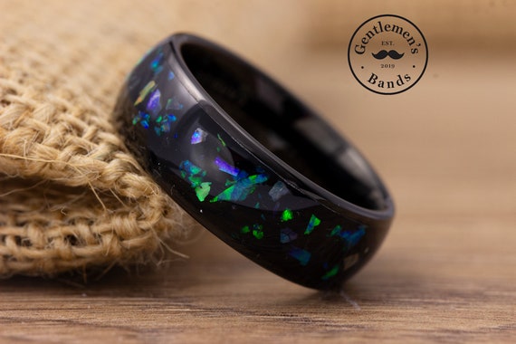 Mens promise shop rings black