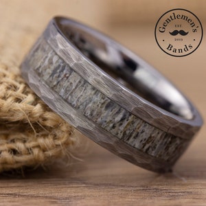 Mens Deer Antler Wedding Band, Mens Antler Ring, Silver Deer Antler Ring, Mens Wedding Band, Deer Antler Ring, Mens Engagement Ring,