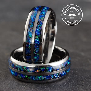 Orionnebel Ring, Meteorit Ring, Weltraum Ring, blauer Sandstein Ring, Männer Ehering, Meteorit Hochzeitsband, Ehemann Jahrestagsgeschenk