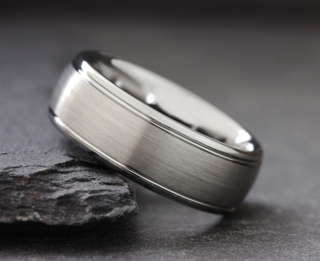 Silver Wedding Ring, Mens Silver Ring, Mens Wedding Band, Guy Promise ...