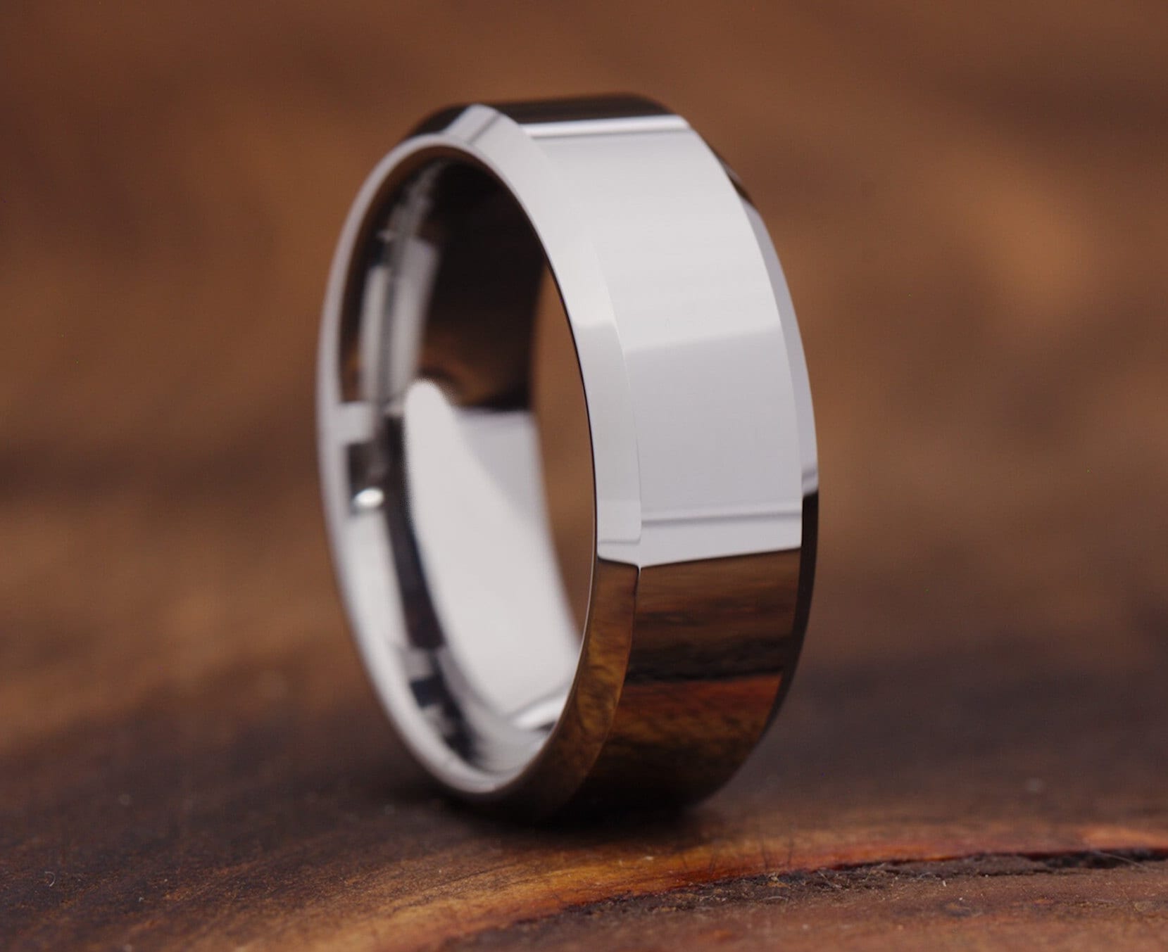 Fede nuziale in tungsteno e argento da uomo, fascia da 8 mm, zirconio cubico, anniversario e fidanzamento, bordi smussati, fascia comoda, da donna - Italia Fede nuziale in tungsteno e argento da uomo, fascia da 8 mm, zirconio cubico, anniversario e fidanzamento, bordi smussati, fascia comoda, da donna - Italia