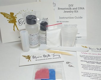 Breastmilk Preservation Kit - DIY Breastmilk Jewelry Kit - Crystal Pendant