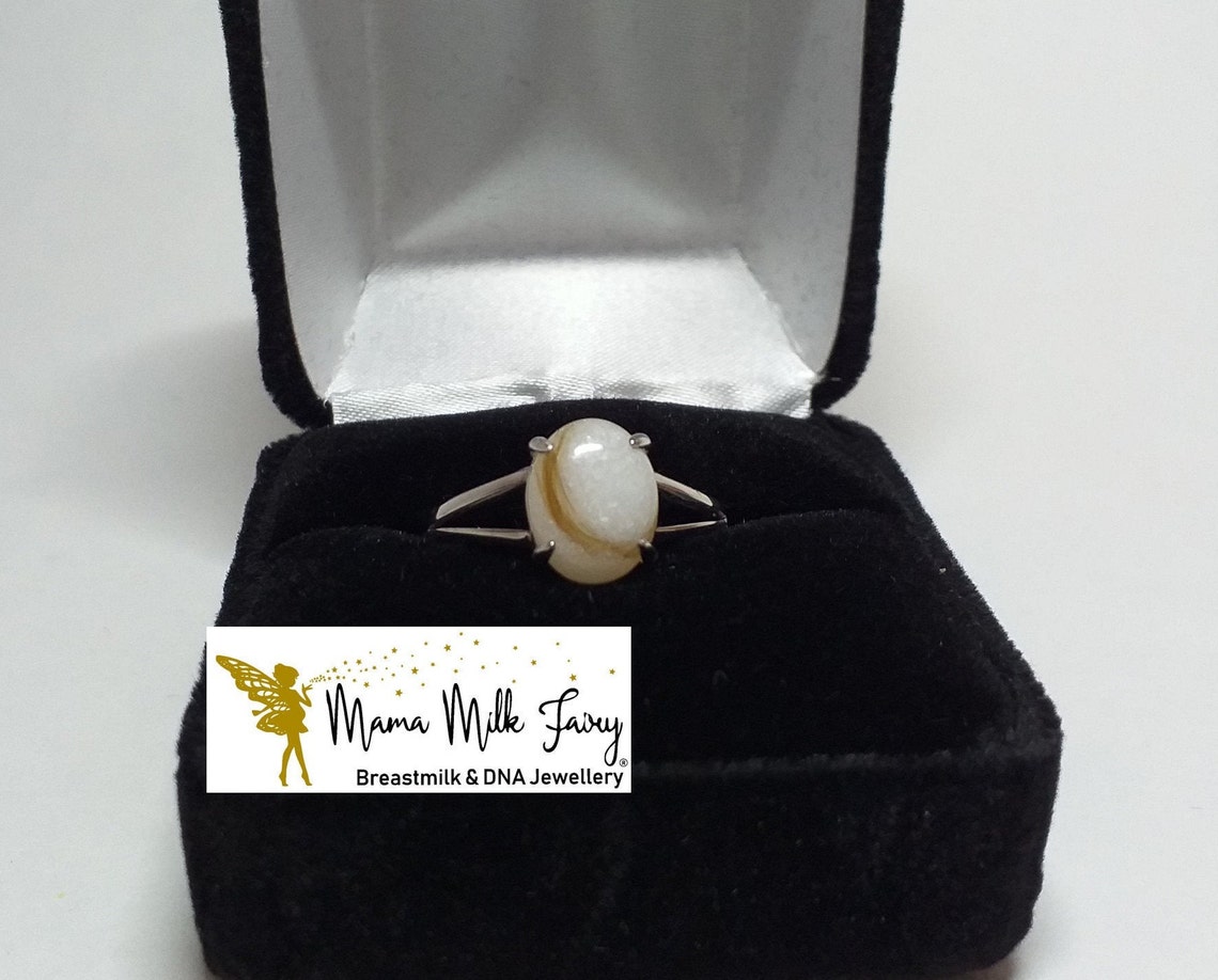 Breast milk ring custom made Etsy