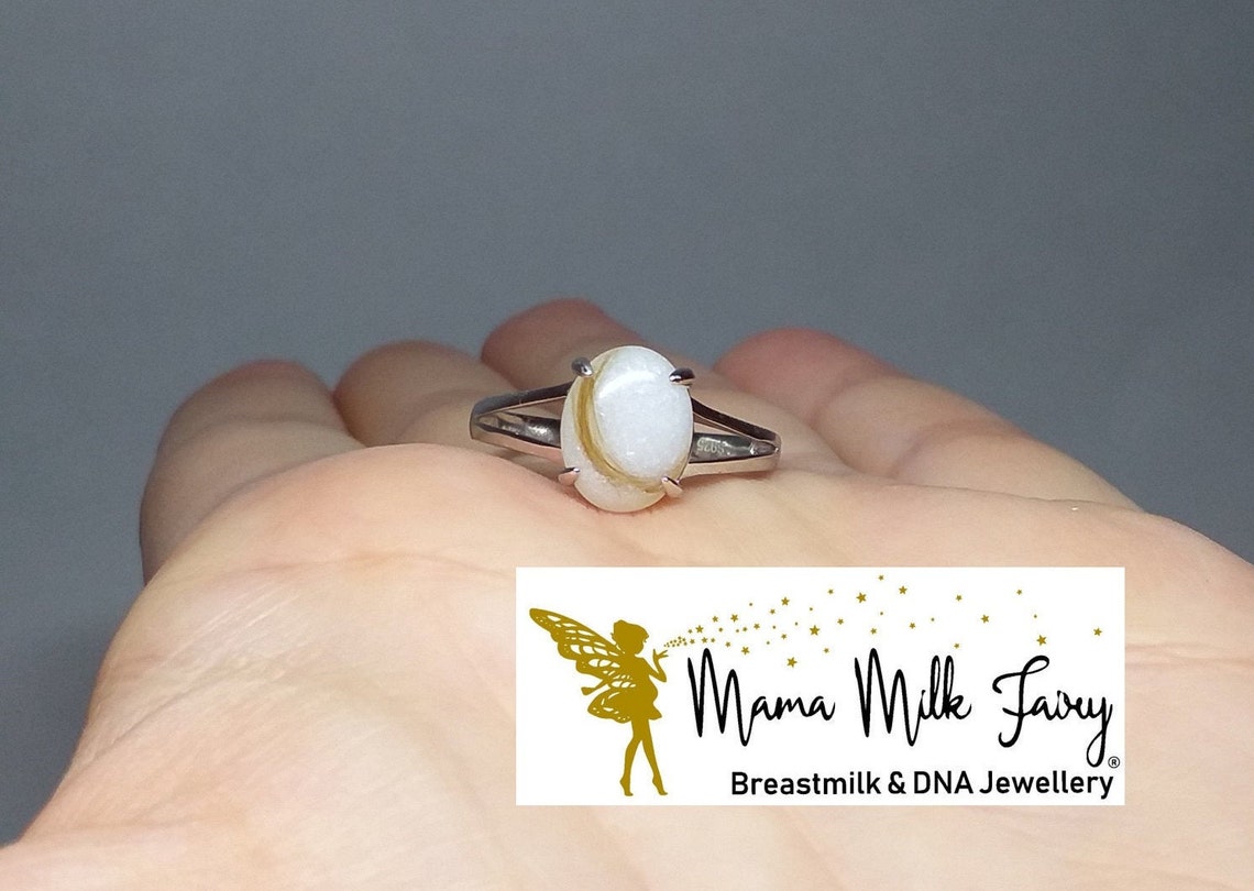 Breast milk ring custom made Etsy