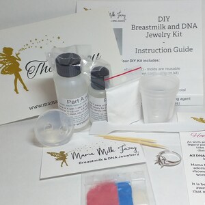 Breast milk Preservation Kit Breastmilk Jewelry Ring DIY Kit Breastmilk Jewelry DIY Keepsake Ring DIY image 2