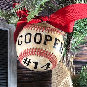 Real Baseball Ornament