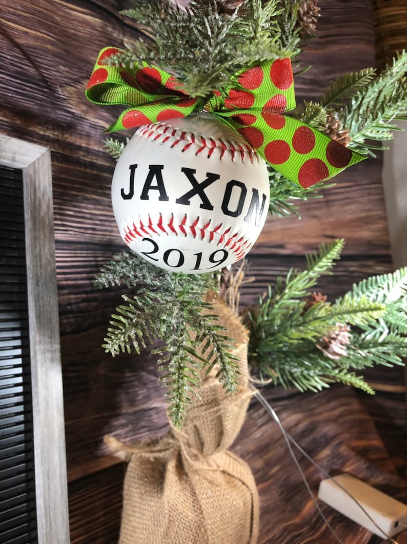 Real Baseball Ornament image 3